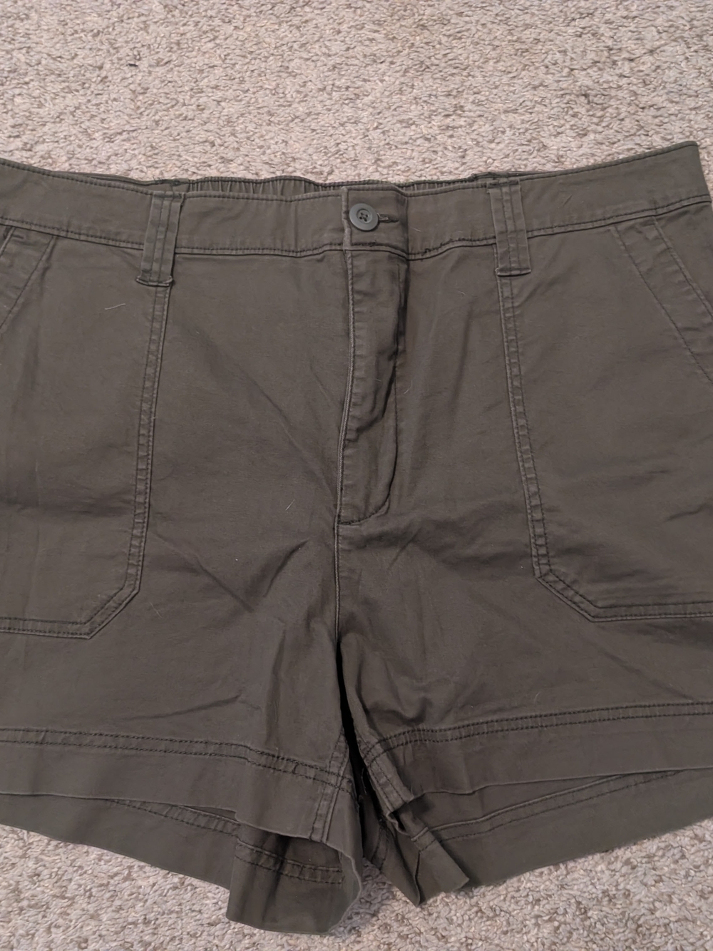 Old Navy Olive Green Utility Bermuda Shorts